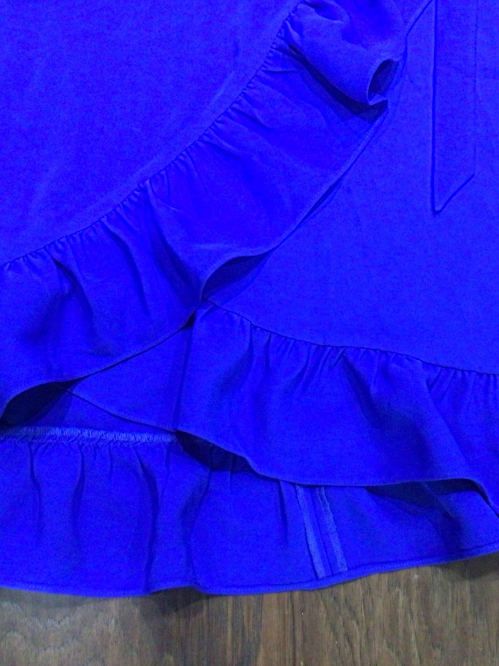 Express Royal blue wraparound skirt size XL/TG. Excellent shape. - Picture 2 of 9